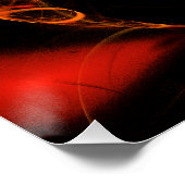 Heartbeat Abstrakt Art Poster (Ecke)