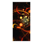 Heartbeat Abstrakt Art Rack Card Werbekarte (Hinten)