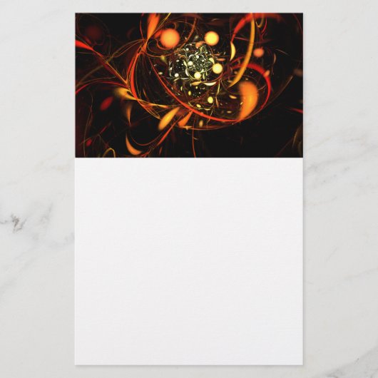 Heartbeat Abstrakt Art Stationery Briefpapier (Vorderseite)