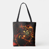 Heartbeat Abstrakt Art Tasche (Rückseite)