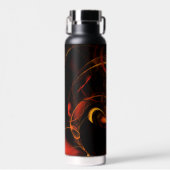 Heartbeat Abstrakt Art Trinkflasche (Vorne)