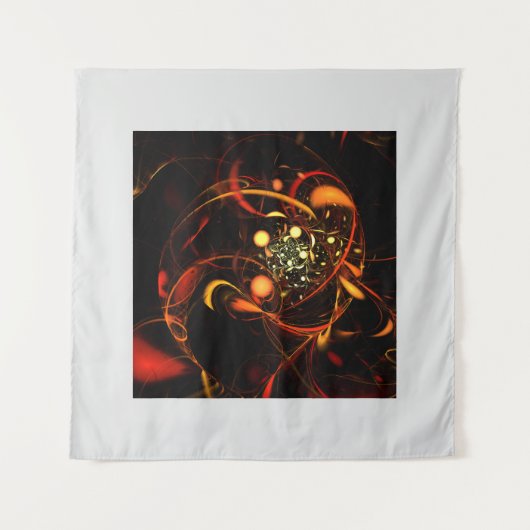 Heartbeat Abstrakt Art Wandteppich (Vorderseite)