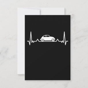 Heartbeat Automotive Gift für klassische Autos Dankeskarte