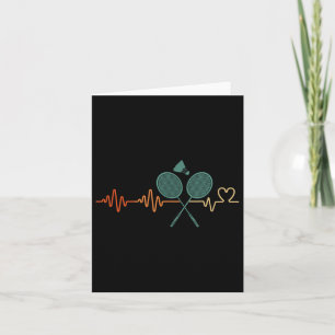 Heartbeat Badminton Shuttle Racket Retro Player Gi Karte