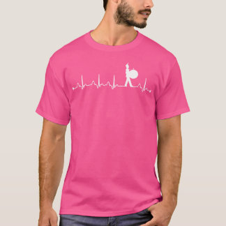 Heartbeat Bass Drum Ecg für Marching Band Mama Vat T-Shirt