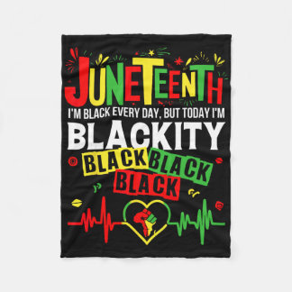 Heartbeat Black History Afrika Amerika Juneteenth Fleecedecke