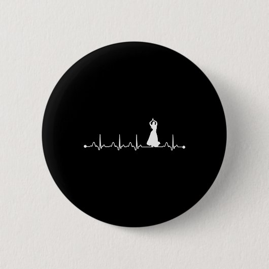 Heartbeat Bly Dancing Ekg Lover Button (Vorderseite)