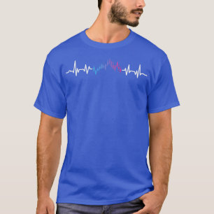 Heartbeat Börse Trader Forex Trading Inv T-Shirt