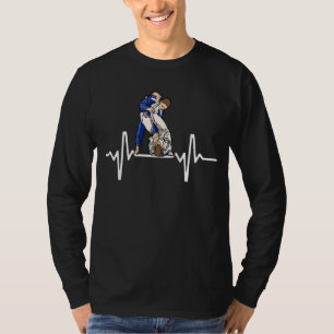 Heartbeat Brasilianischer Jiu Jitsu Bjj Armbar Mix T-Shirt
