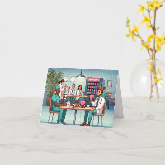 Heartbeat Cafeteria Karte (Gelbe Blume)