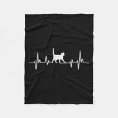 Heartbeat Cat  Fleecedecke (Vorderseite)