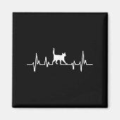 Heartbeat Cat Magnet (Vorne)