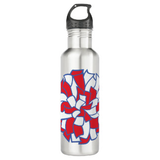 Heartbeat Cheer Pom-Pom Graphic Edelstahlflasche