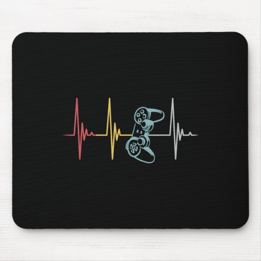 Heartbeat-Controller für Nerd-Multiplayer-Gaming Mousepad (Vorne)