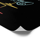 Heartbeat-Controller für Nerd-Multiplayer-Gaming Poster (Ecke)