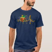 Heartbeat Djembe Drum Funny für Djembe Lover T-Shirt (Vorderseite)