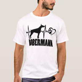 Heartbeat - Dobermann - Dog Best Friend T-Shirt
