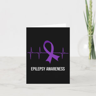 Heartbeat Ecg Design Epilepsie Awareness Karte