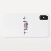 Heartbeat ECG Electrocardiographie der USA Case-Mate iPhone Hülle (Rückseite (Horizontal))