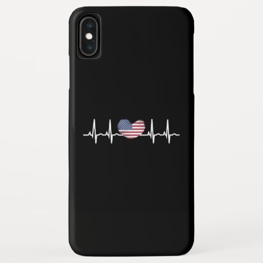 Heartbeat ECG Electrocardiographie der USA Case-Mate iPhone Hülle (Rückseite)