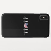 Heartbeat ECG Electrocardiographie der USA Case-Mate iPhone Hülle (Rückseite (Horizontal))