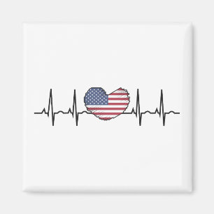 Heartbeat ECG Electrocardiographie der USA Magnet