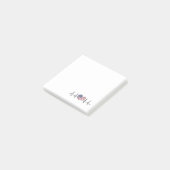 Heartbeat ECG Electrocardiographie der USA Post-it Klebezettel (angewinkelt)