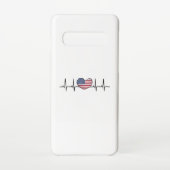 Heartbeat ECG Electrocardiographie der USA Samsung Galaxy Hülle (Rückseite)