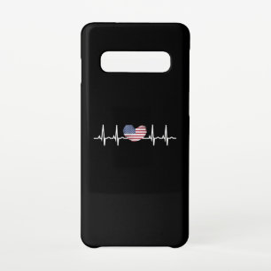 Heartbeat ECG Electrocardiographie der USA Samsung Galaxy S10 Hülle
