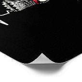 Heartbeat Ecg Shuttle Badminton Player Shuttle Poster (Ecke)