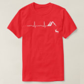 Heartbeat EKG Caving Spelunking Cavers Caver Höhle T-Shirt (Design vorne)