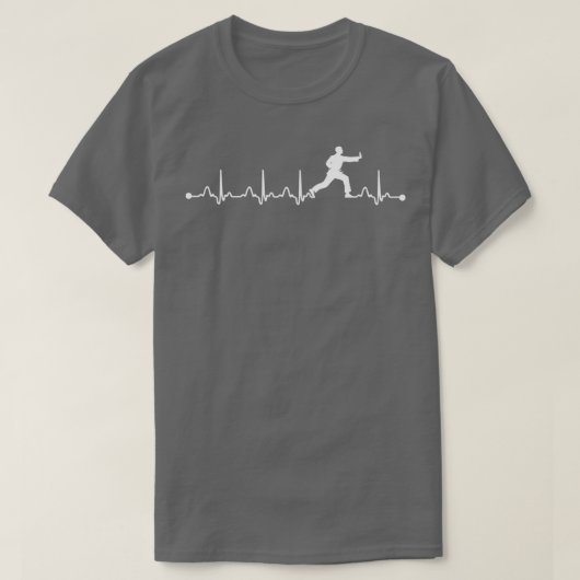 Heartbeat EKG Judo Lovers - Geschenk T-Shirt (Design vorne)