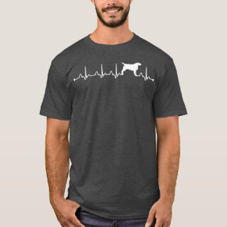 Heartbeat EKG Proud Drahthaar Pointing Griffon Do T-Shirt