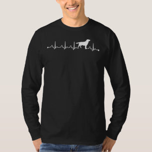 Heartbeat Ekg Proud Labrador Retriever Dog Mama T-Shirt