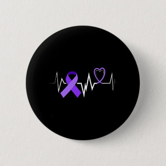 Heartbeat Epilepsy Ribbon Epilepsie Disease Awaren Button
