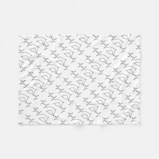 Heartbeat Fleecedecke (Vorderseite (Horizontal))