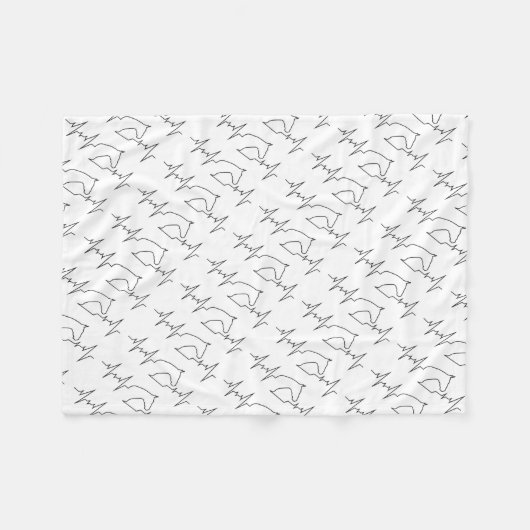 Heartbeat Fleecedecke (Vorderseite (Horizontal))