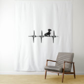 Heartbeat For Loyal Dachshund Dogs Wandteppich (Beispiel)