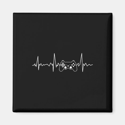 Heartbeat Funny Video Game Geschenke Jungs Männer Magnet (Vorne)