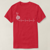 Heartbeat Garn Knittern Geschenkgarn Knitter T-Shirt (Design vorne)