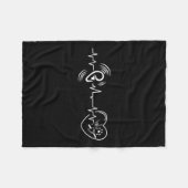 Heartbeat Hand Sign Language Heart Loss Awarenes Fleecedecke (Vorderseite (Horizontal))