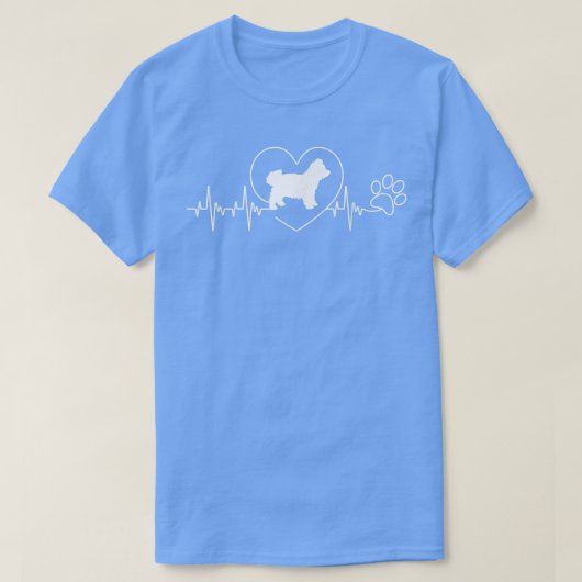 Heartbeat Heart Bichon Bolonka Zwetna Dog Owner Pa T-Shirt (Design vorne)