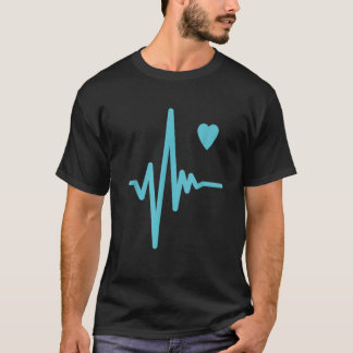 Heartbeat Heart Liebe Rhythmus Paare wie T-Shirt