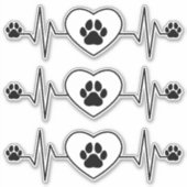 Heartbeat Hund und Heart Cloning and Sticker (Vorderseite)