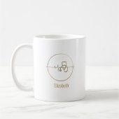 Heartbeat-Individuelle Name Kaffeetasse (Links)
