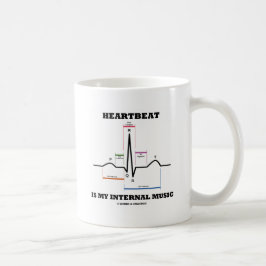Heartbeat ist meine interne Musik (ECG/EKG) Kaffeetasse