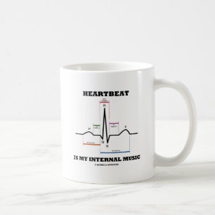 Heartbeat ist meine interne Musik (ECG/EKG) Kaffeetasse
