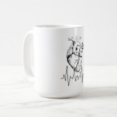 Heartbeat Kaffeetasse (Vorderseite Links)