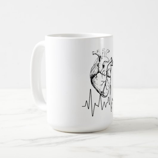 Heartbeat Kaffeetasse (Vorderseite Links)