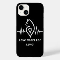 Heartbeat - Katze - Personalisierte Liebe für Haus